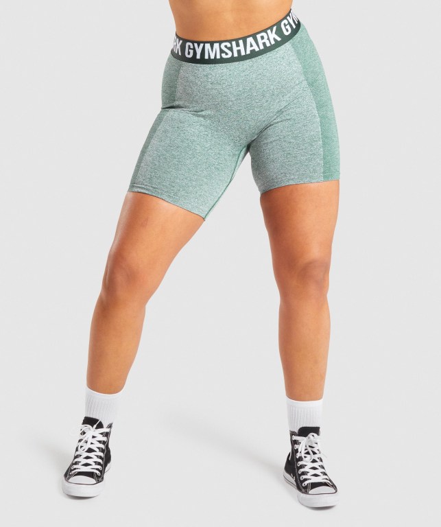 Pantalones Cortos Gymshark Flex Verde Oscuro | bShtzjzhWzq