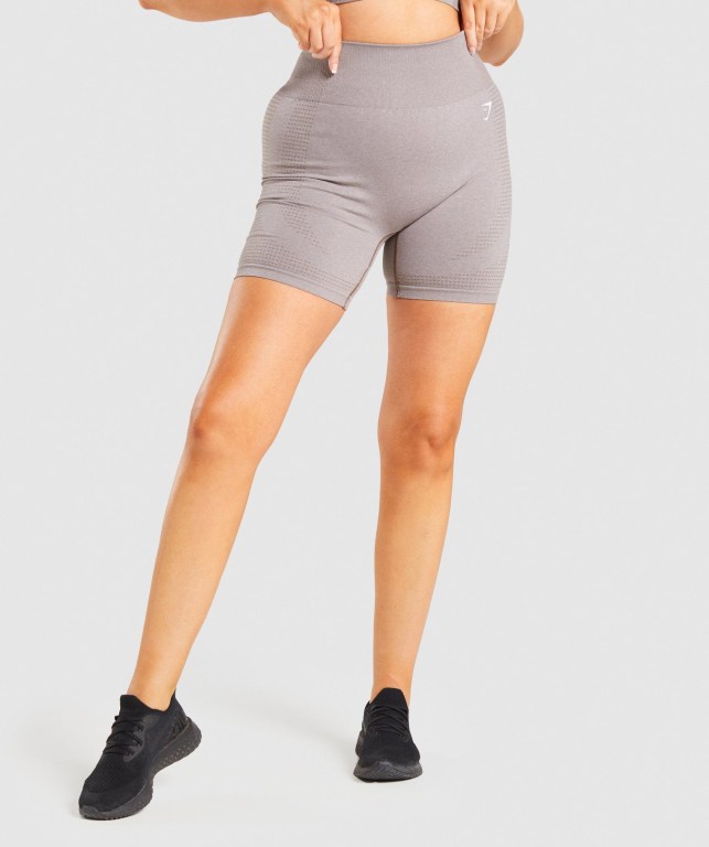 Pantalones Cortos Gymshark Vital Seamless 2.0 Gris Marrones | cfPMPW2iqrl