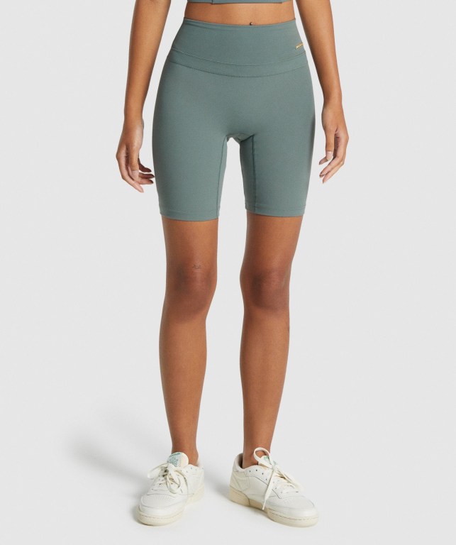 Pantalones Cortos Gymshark Whitney Cycling Verde | eaEKe7U5qf7