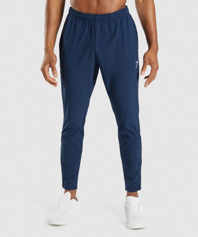 Pantalones Jogger Gymshark Arrival Woven Azul Marino | 3NhxkqUthi6