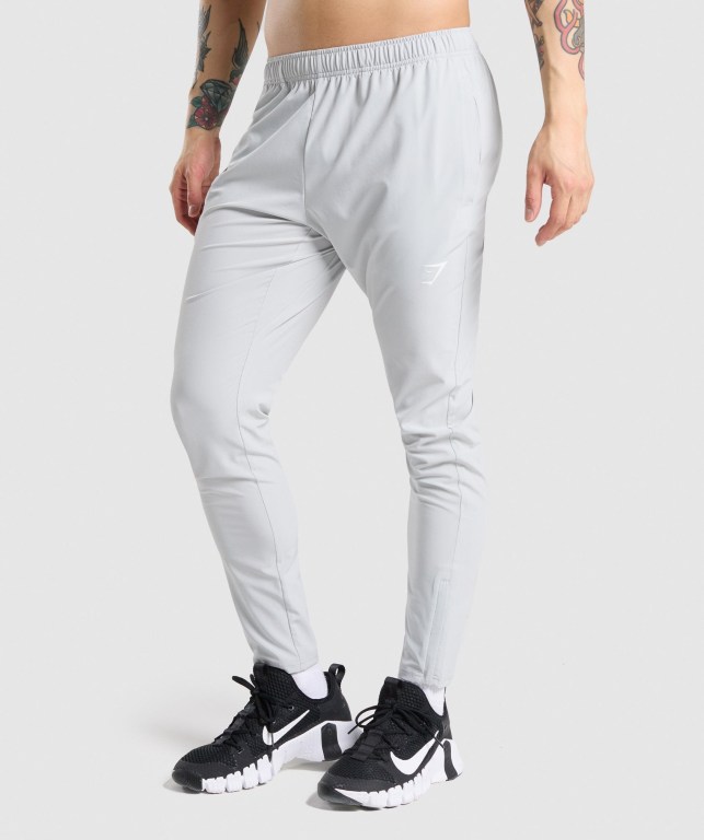 Pantalones Jogger Gymshark Arrival Woven Gris Claro | xLgvXiRqF4j