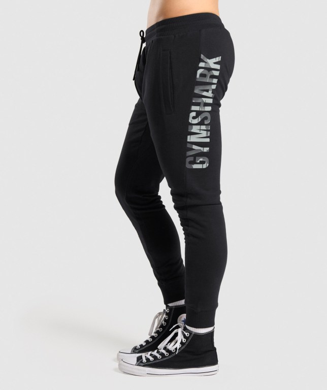 Pantalones Jogger Gymshark Bold Negras Camuflaje | aWuLbXEEpNg