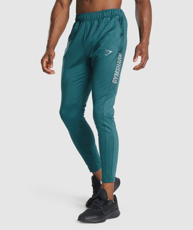 Pantalones Jogger Gymshark Deporte Turquesa | OX4yeGxhX6M