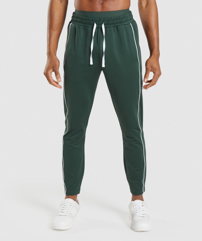 Pantalones Jogger Gymshark Recess Obsidian Verde Blancas | WVgekGSjOq1