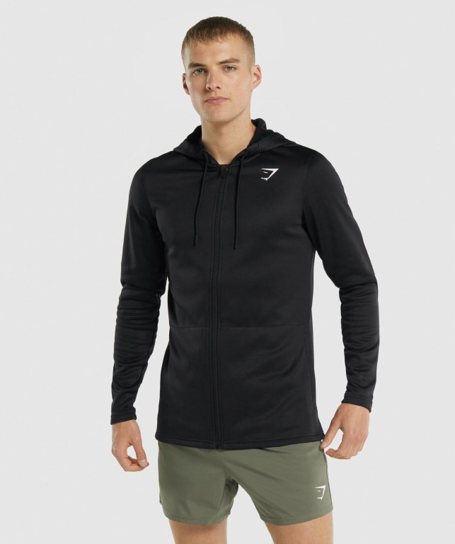 Sudadera Con Capucha Gymshark Arrival Zip Up Negras | lRFmrUu9EK6