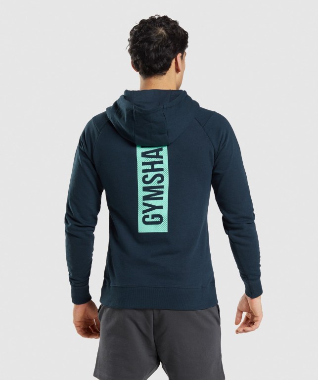 Sudadera Con Capucha Gymshark Bold Azul Marino | rUi8Rski1mR