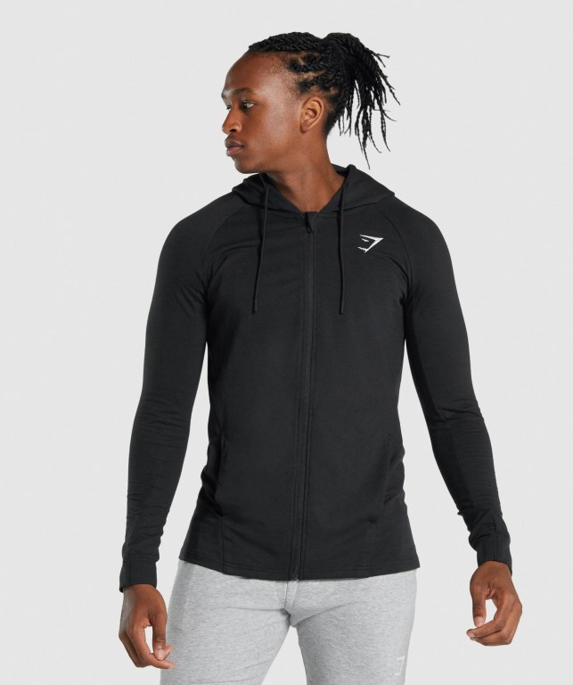 Sudadera Con Capucha Gymshark Critical 2.0 Zip Up Negras | XKrQMAA2ELz