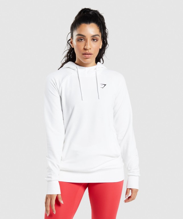 Sudadera Con Capucha Gymshark Entrenamiento Blancas | KW4K4vDDmWg