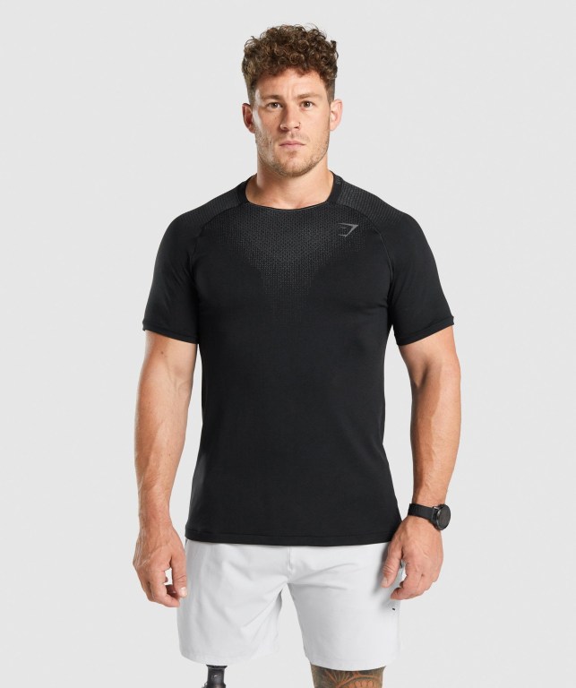 Sudaderas Gymshark Apex Contrast Seamless Negras | LdG2kzY4nvn