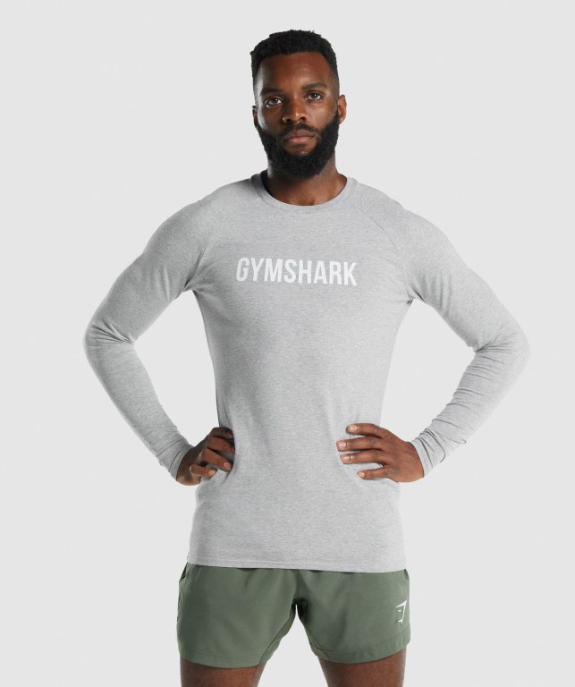 Sudaderas Gymshark Apollo Gris Claro | XxJS3UF2lPE