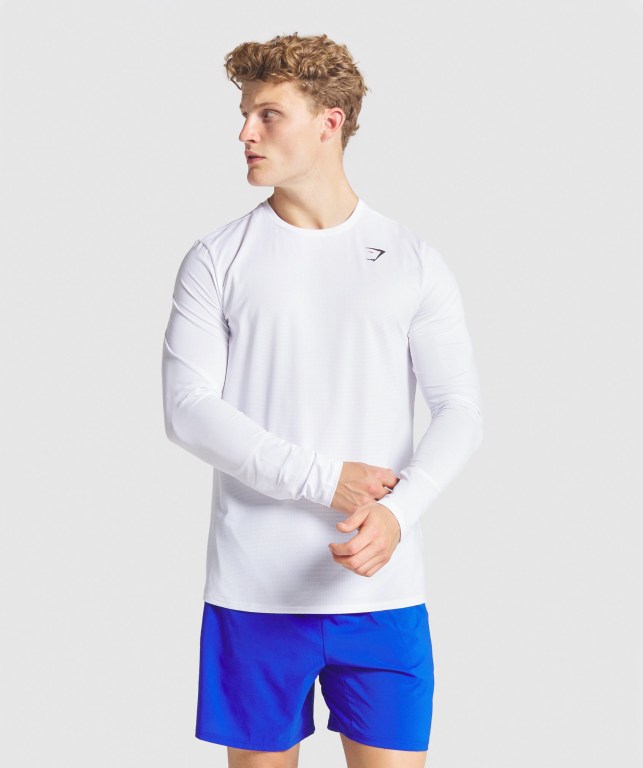 Sudaderas Gymshark Arrival Blancas | 1YfTgeIOKxP