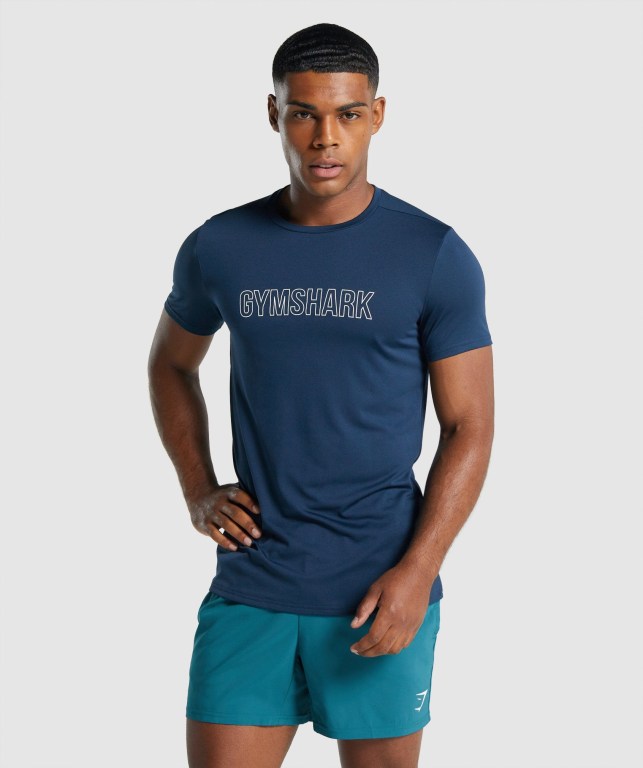 Sudaderas Gymshark Arrival Graphic Azul Marino | txUOhvCBqYa