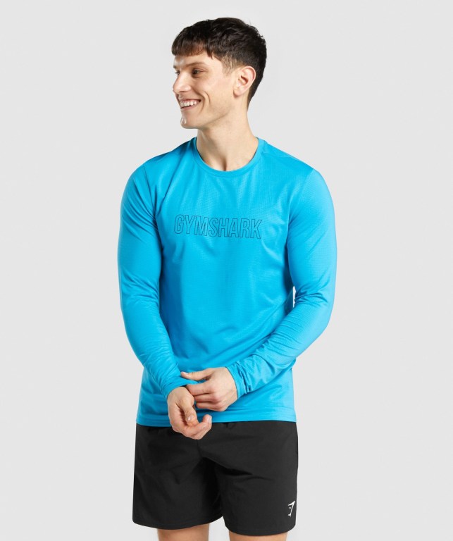 Sudaderas Gymshark Arrival Graphic Azules | SCwBwo6ULgb