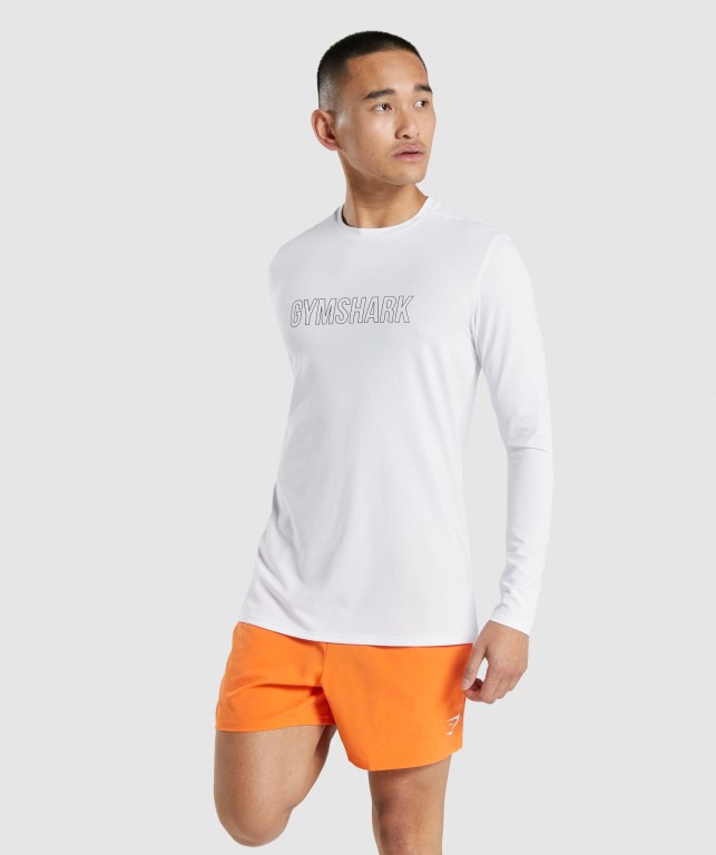 Sudaderas Gymshark Arrival Graphic Blancas | OivbqMUPhwq