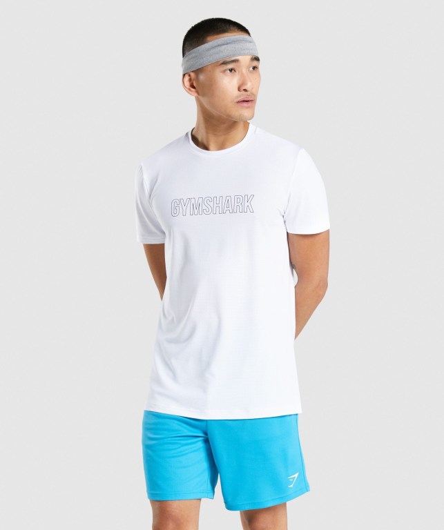 Sudaderas Gymshark Arrival Graphic Blancas | iyyPjCNmdO6