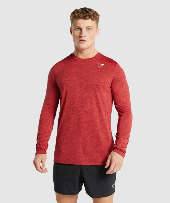 Sudaderas Gymshark Arrival Marl Rojas | uXEcOZ7mBDR