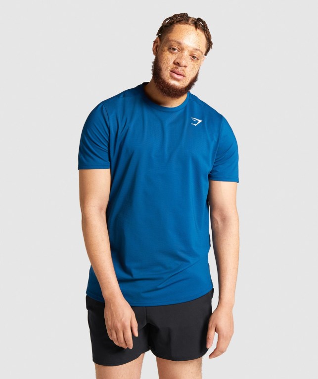 Sudaderas Gymshark Arrival Regular Fit Azules | W4rdm6l1cU8