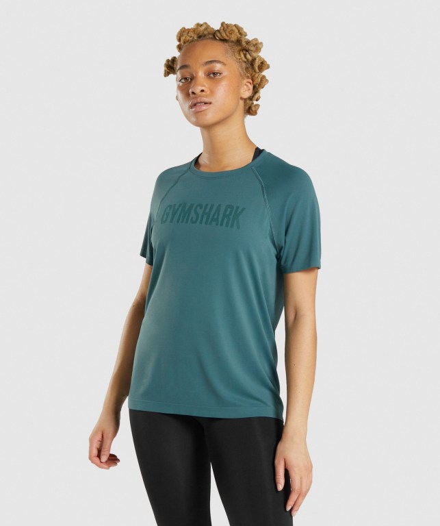 Sudaderas Gymshark Fit Seamless Verde Oscuro | JTpDWBL1GTp