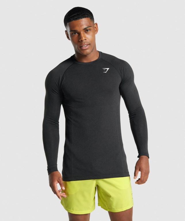 Sudaderas Gymshark Vital Light seamless Negras | MuyDnCXHxG1