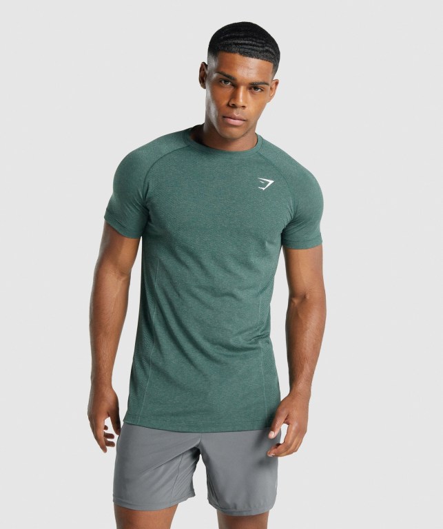 Sudaderas Gymshark Vital Light seamless Verde Oscuro | zo55efLlQmh