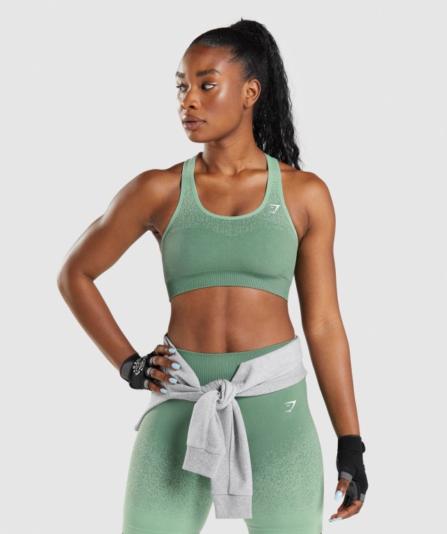 Sujetadores Deportivos Gymshark Adapt Ombre Seamless Sports Bra Verde Verde Claro | FMc7VeLHE4K