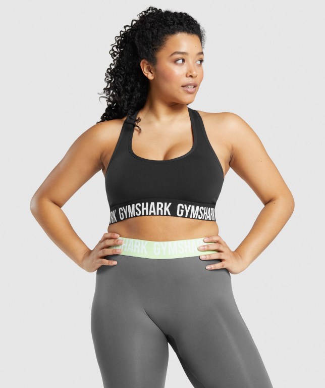 Sujetadores Deportivos Gymshark Fit Seamless Sports Bra Negras | 7doK8W7q62u