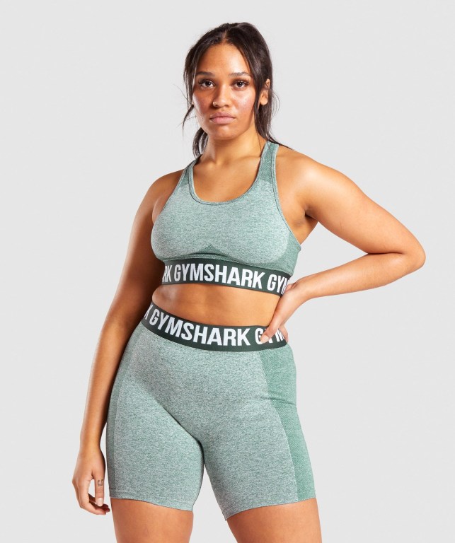 Sujetadores Deportivos Gymshark Flex Sports Bra Verde Oscuro | R16LoXqdq86