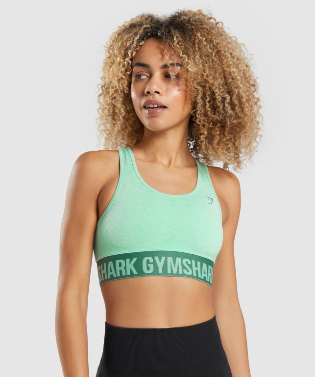 Sujetadores Deportivos Gymshark Flex Sports Bra Verde | vOLUrByQnD4