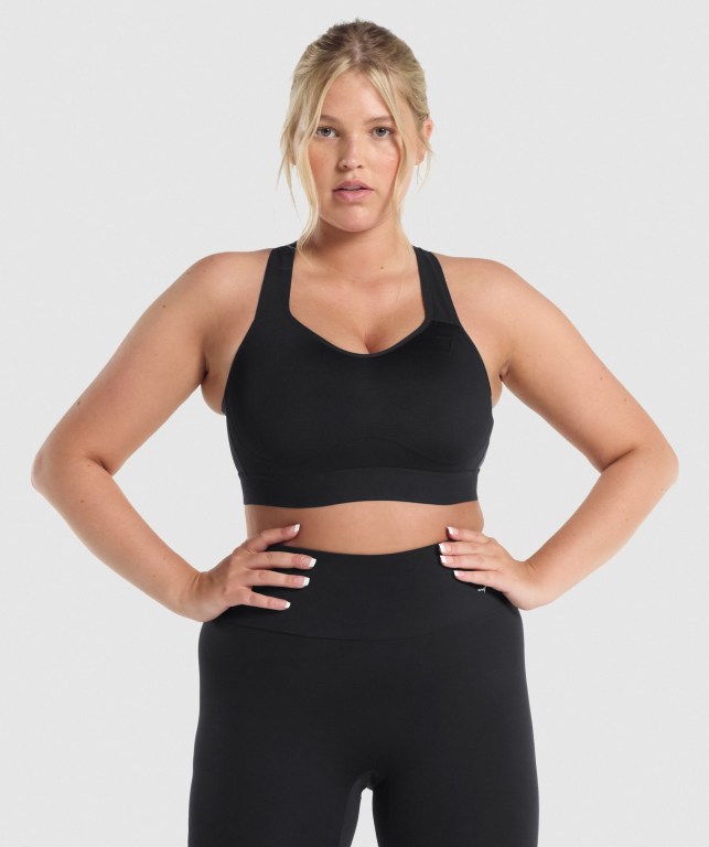 Sujetadores Deportivos Gymshark Ligeros High Support Entrenamiento Sports Bra Negras | r9EfKlVSR1e