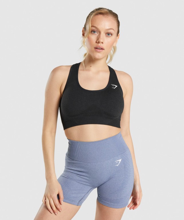 Sujetadores Deportivos Gymshark Vital Seamless 2.0 Sports Bra Negras | B7NqnqwNSCW